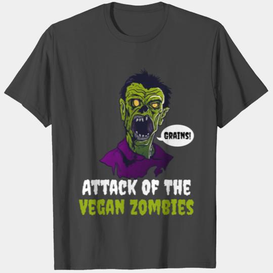 Attack Of The Vegan Zombies Funny Zombie Gift T Shirts