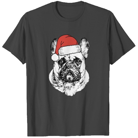 Santa French Bulldog Frenchie Dog Ugly ChristmasGi T Shirts