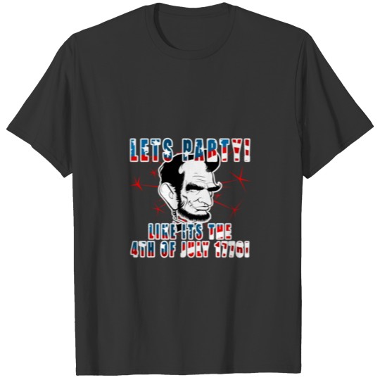 4th of July Independence Day Lincoln 1776 Classic T Shirts
