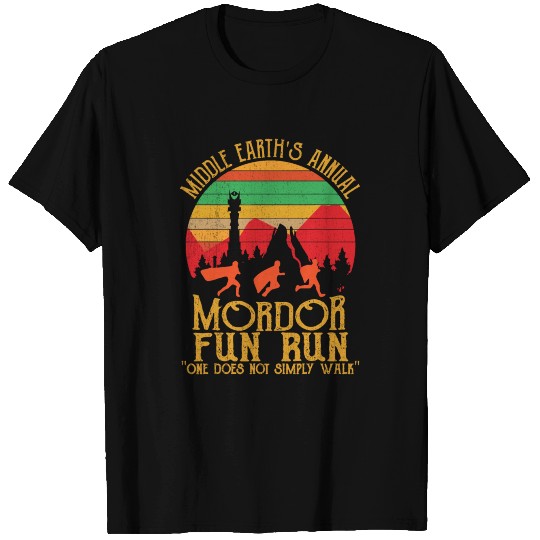 Mordor Fun Run One Does Not Simply Walk Vintage T Shirts