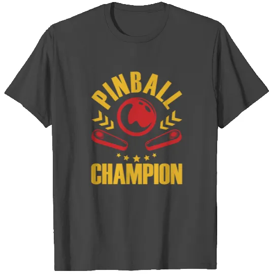 Pinball Champion Vintage Pinball Machine Gamer T Shirts