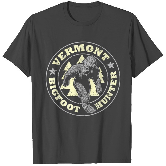 Vermont Bigfoot Hunter Believe State Pride Premium T Shirts