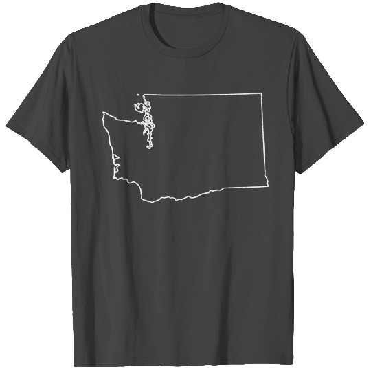 washington state outline T Shirts