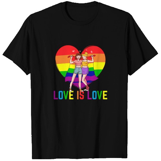 Cute Lesbian Couple A Sweet Pride Month Gift Idea T Shirts