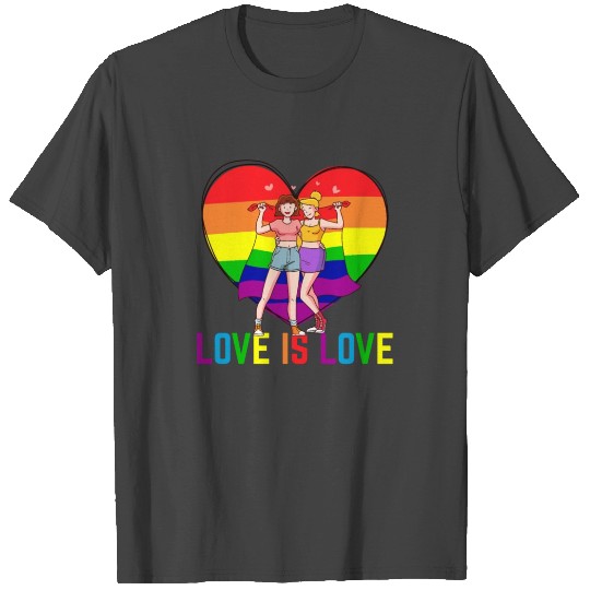 Cute Lesbian Couple A Sweet Pride Month Gift Idea T Shirts