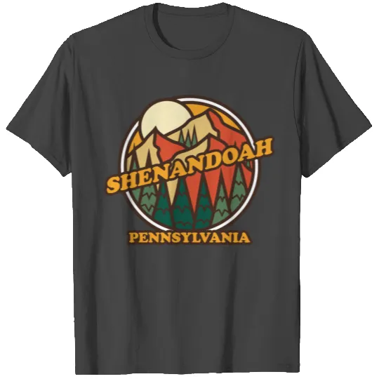 Vintage Shenandoah Pennsylvania Mountain Hiking So T Shirts