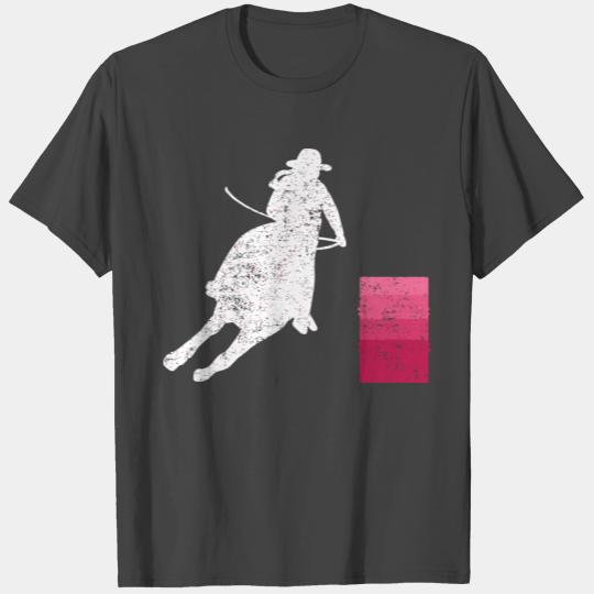 Barrel Racing Rodeo Cowgirl Vintage Gift T Shirts