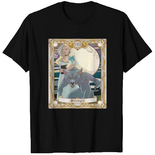 Strength Tarot Card, Major Arcana Anime Vampire T Shirts