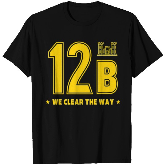 Veteran Gift-12 Bravo Army Combat Engineer Soldie T Shirts