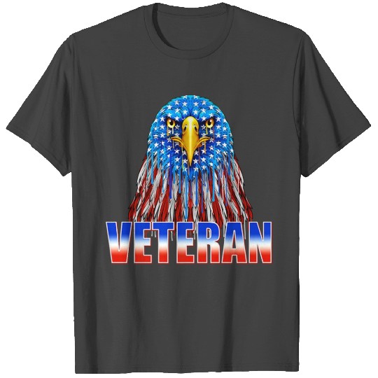 Mens Veteran Bald Eagle 4th Of July Fourth Militar T Shirts