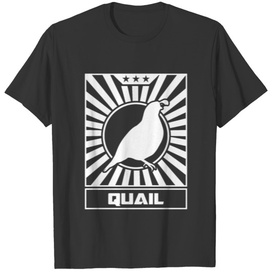 Quail gift quail breeder ornamental bird T Shirts