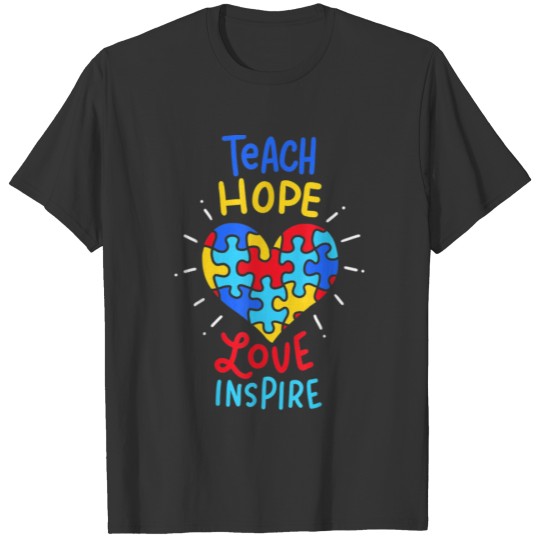Autism Awareness Teacher 554 T-shirt