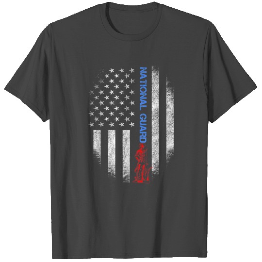 Veteran Gift-American Flag Us National Guard Veter T Shirts