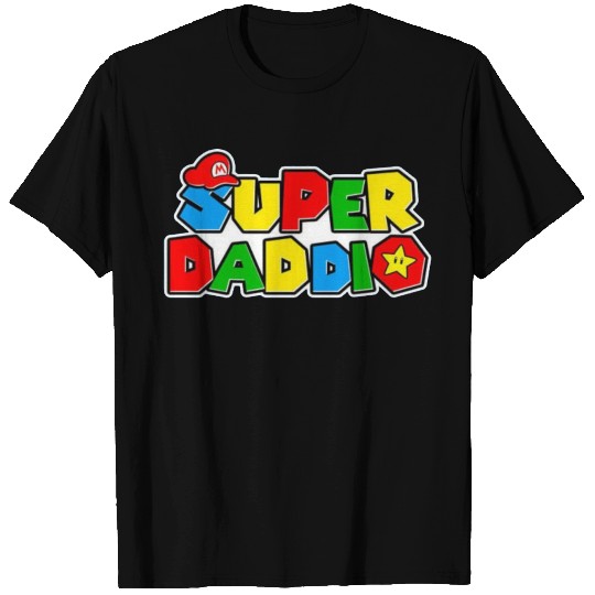 Funny Super Daddio Father's Day Gamer T Shirts