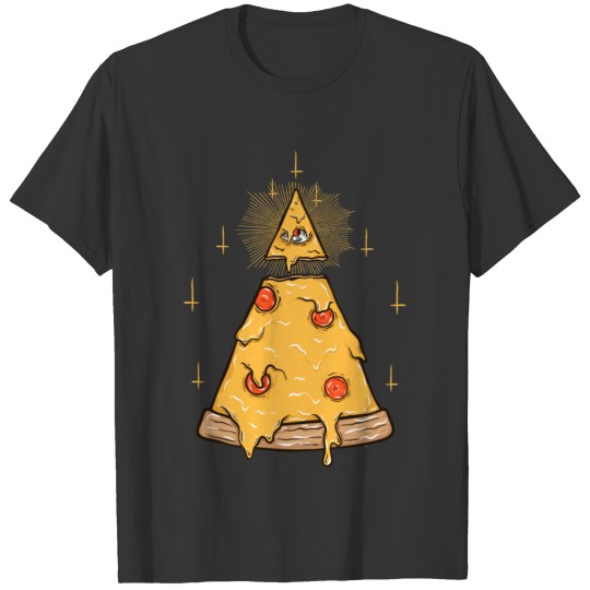 Illuminati Eye Pizza T-shirt