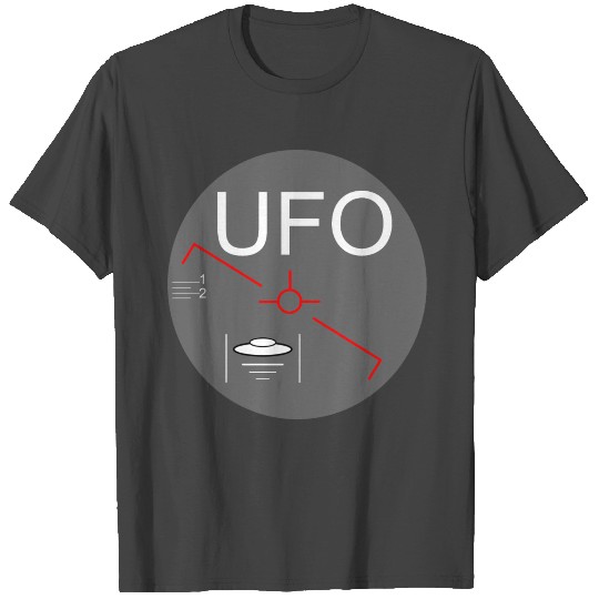 ufo 6x6 grey T Shirts