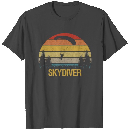Skydiving - Vintage Retro Skydiver T Shirts