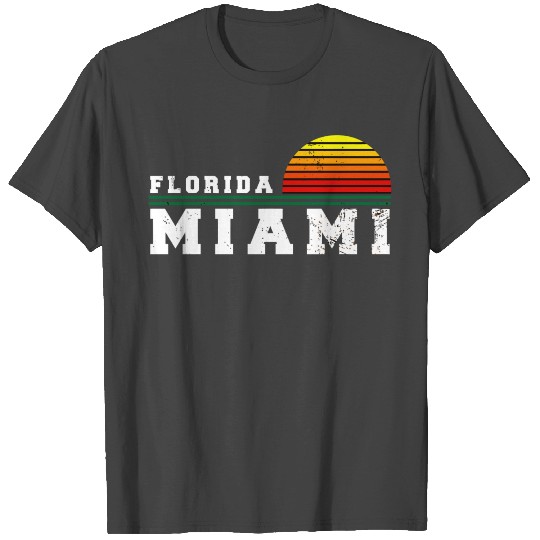 Miami Florida Distressed Fl Gift Souvenir T Shirts