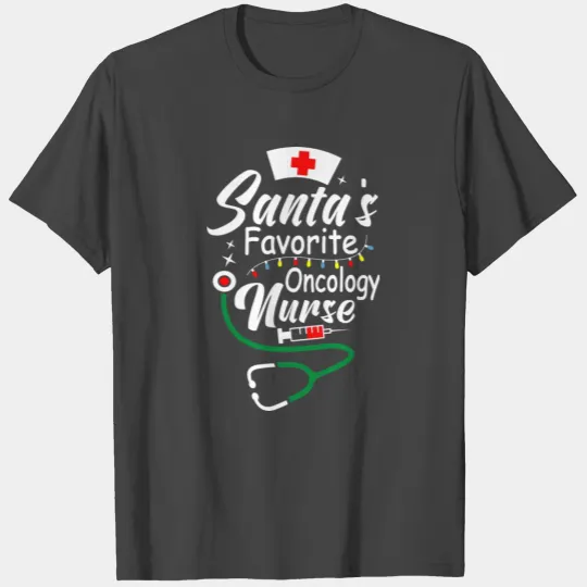 Santa'S Favorite Oncology Nurse Christmas T Shirts
