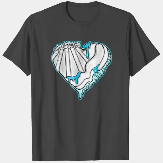 SNK Heart To Match Jordan 11 Low Legend Blue T Shirts