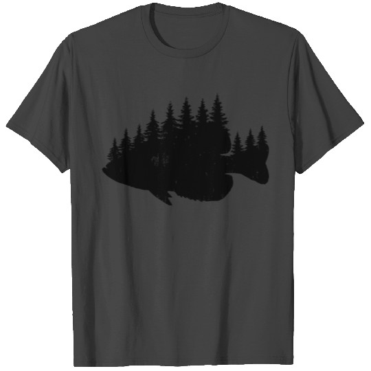 Crappie Fishing Forest Treeline Gift Panfish T Shirts
