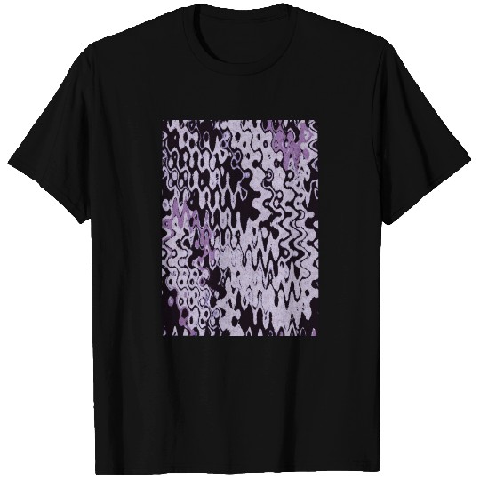 Lilac Psychedelic Design T Shirts