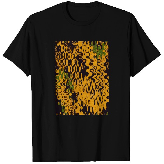burnt orange Psychedelic Design T Shirts