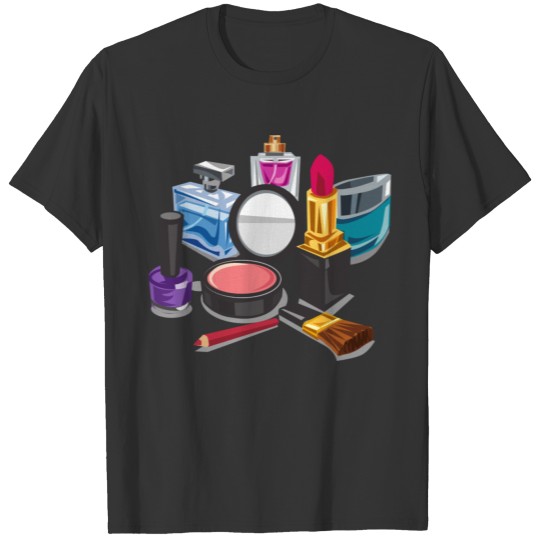 Classic women's shirt Fashionable makeup kits T-shirt