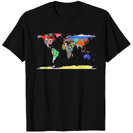 World map all countries T Shirts