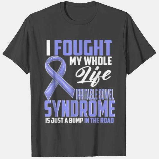 Irritable Bowel Syndrome Awareness IBS Periwinkle T Shirts