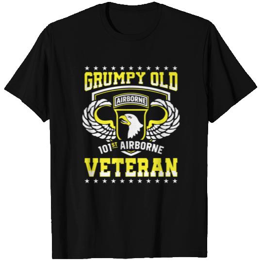 Veteran Gift-Grumpy Old 101st Airborne Division Ve T Shirts