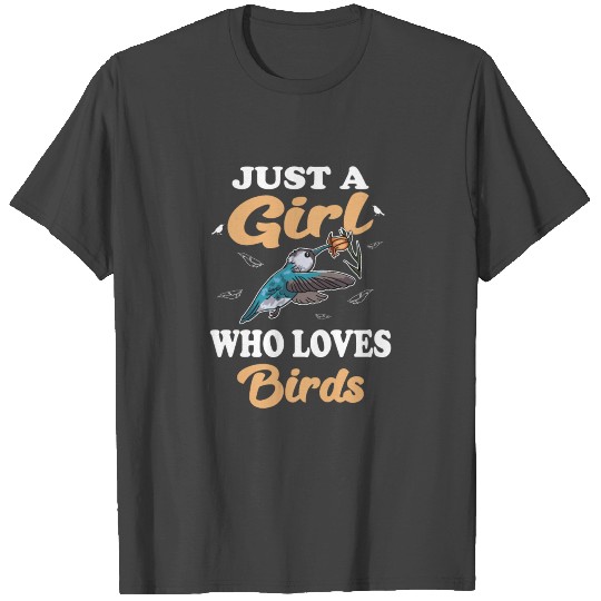 Just A Girl Who Loves Birds Birdwatching Birding T Shirts