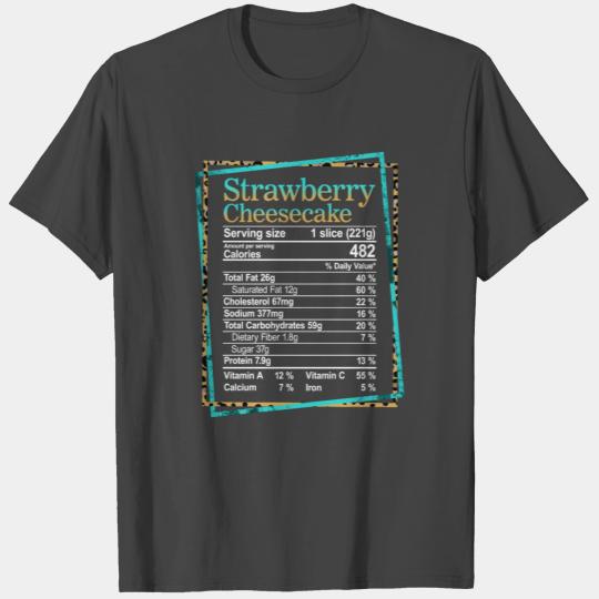 Strawberry Cheesecake Nutritional T Shirts,