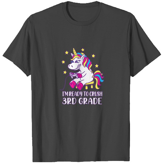 Ready to Crush 3rd Grade Back to School Game Boy T Shirts