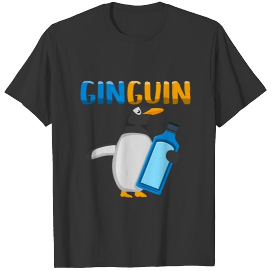 Penguin with gin T-shirt