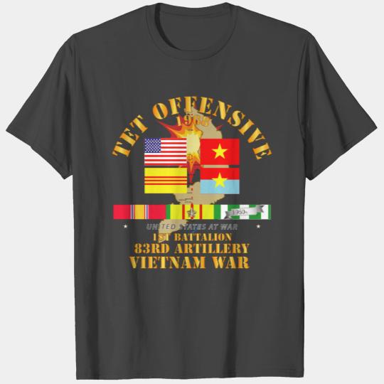 Army 1968 Tet Offensive 1st Bn 83rd Artillery T Shirts