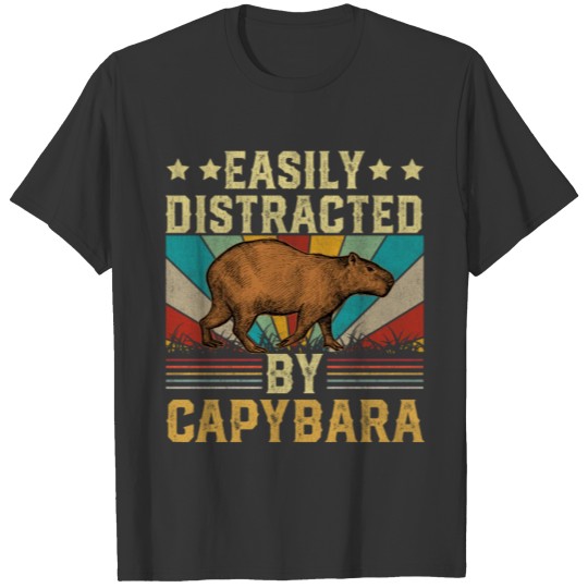 EASILY DISTRACTED BY Capybara T-shirt