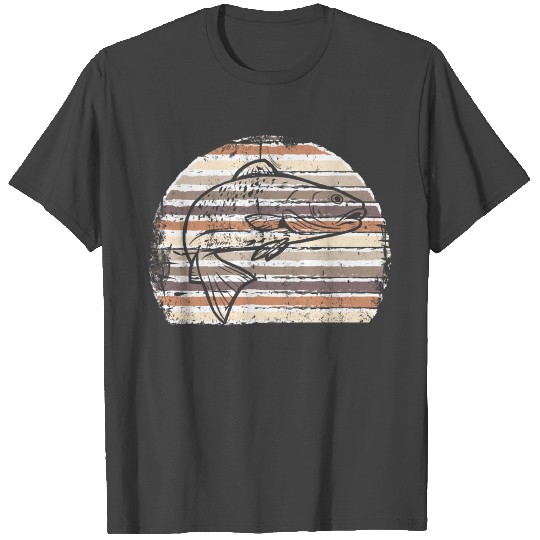 Retro Vintage Trout Fishing T Shirts