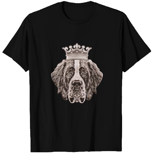 Saint Bernard Crown T Shirts