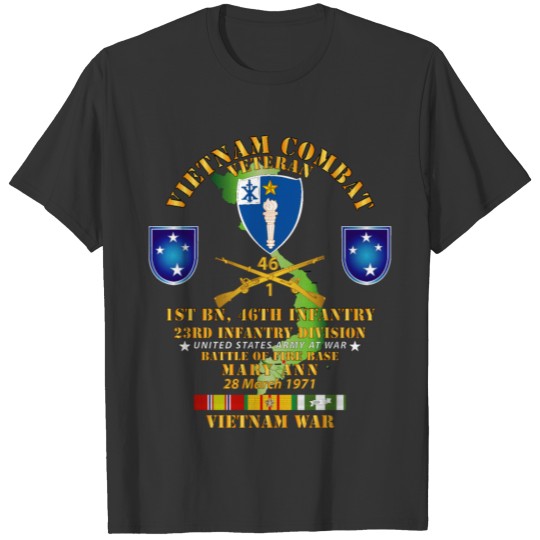 Army Battle for FSB Mary Ann w VN SVC T-shirt