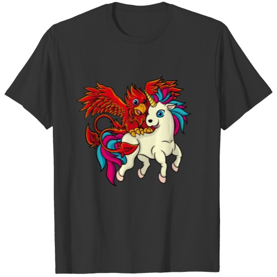 Best Friends - Unicorn and Phoenix T-shirt