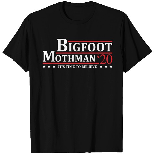 Bigfoot Mothman 2020 Election Campaign T Shirts