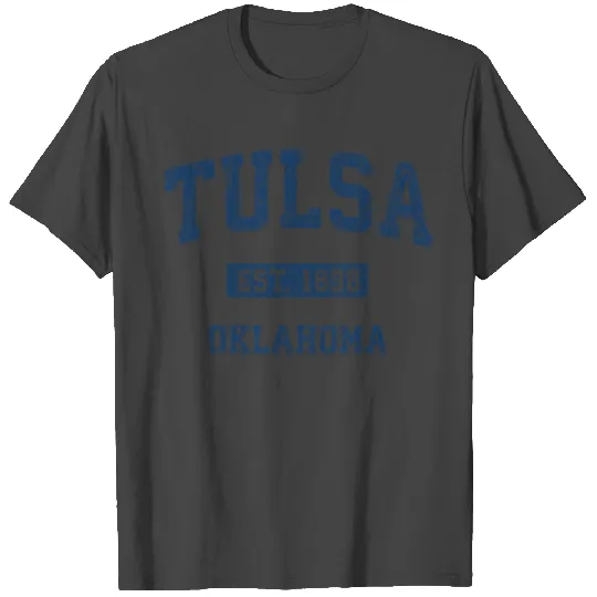 Tulsa Oklahoma Ok Vintage Athletic Sports Design T Shirts