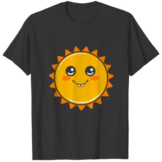 Cute Sun Graphic For Kids Science Solar System T Shirts