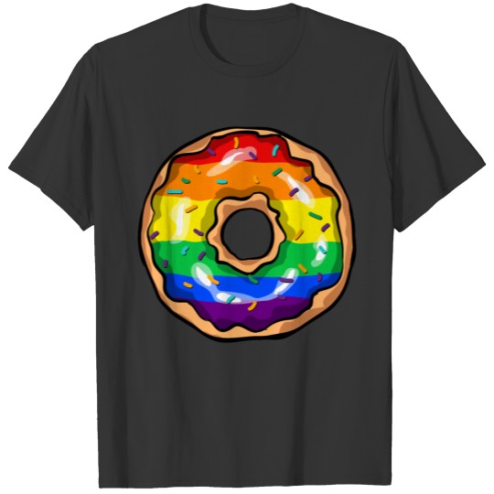 Donut LGBT Lesiban Gay Bisexual Transgender T-shirt