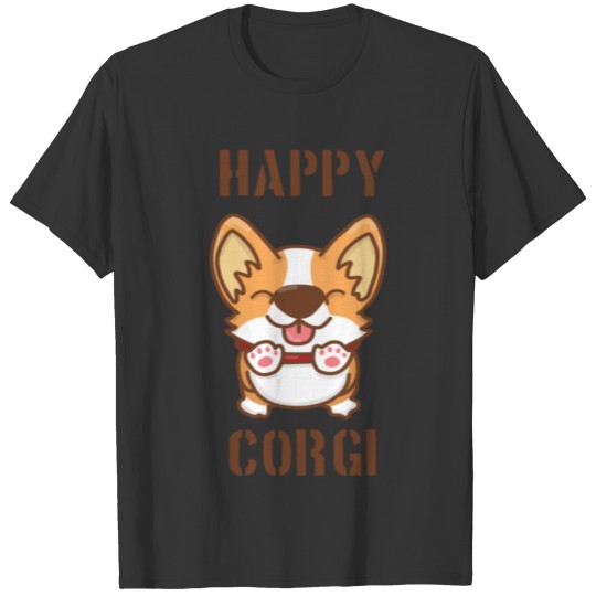 Happy Corgi T Shirts