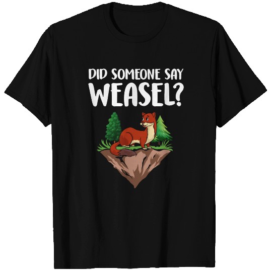 Weasel Animal Gift Cute Funny T Shirts