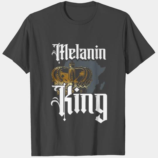 Melanin King African-American Black HistoryMonth T Shirts