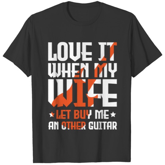 Funny Guitar Player Husband T-shirt