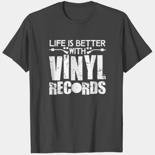 Vinyl Record Joke Saying Phonograph Vinyls Records T Shirts